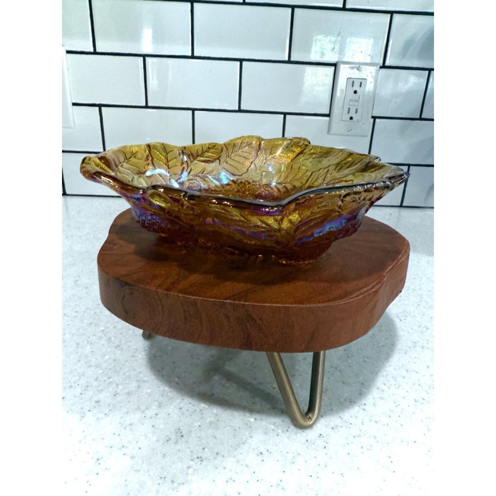Indiana Glass Company Carnival Glass Loganberry Bowl